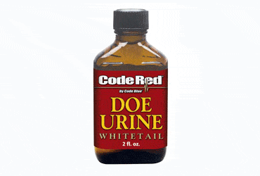 Bottle of Code Red Doe Urine 