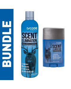 D/CODE Bath & Body Bundle - includes 12 oz. Unscented Body Wash & Shampoo plus 2.25 oz. antiperspirant stick