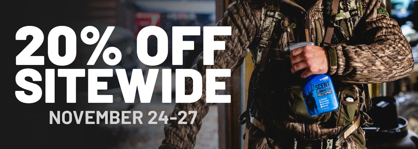 20% off sitewide using code HOLIDAY20 at checkout. Valid November 24-27, 2023